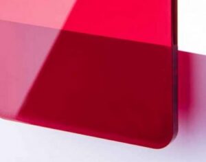 Acryl rot transparent