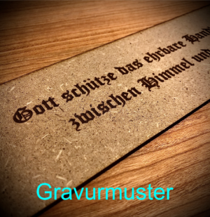 holzschild mdf mit gravur