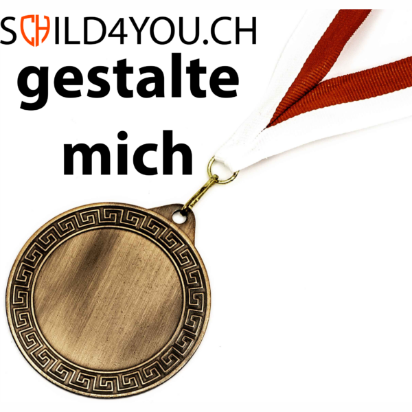 Medaille Bronze mit Gravur