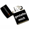 Zippo personalisierbar Schwarz Matt