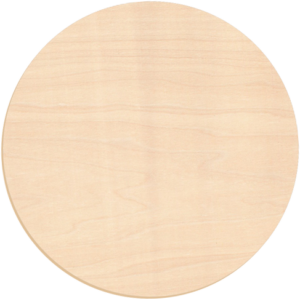 Holzschilder Furnier Ahorn rund
