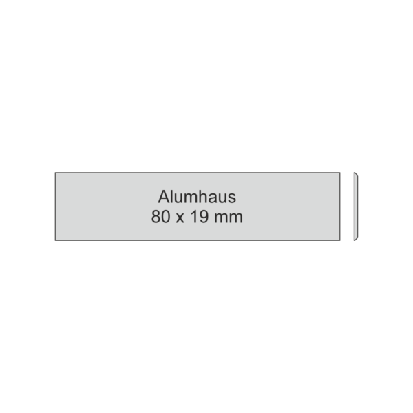 Alumhaus 80 x 19 briefkastenschild