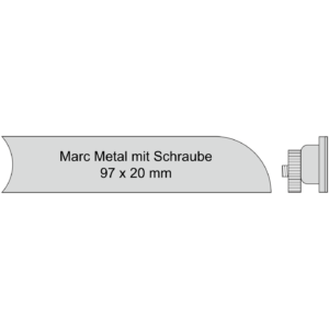Briefkastenschild Marc Metal mit Schraube