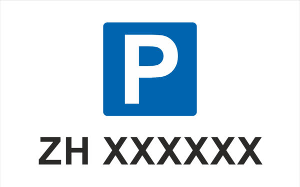 Parkplatzschild PP1 40x 25 cm